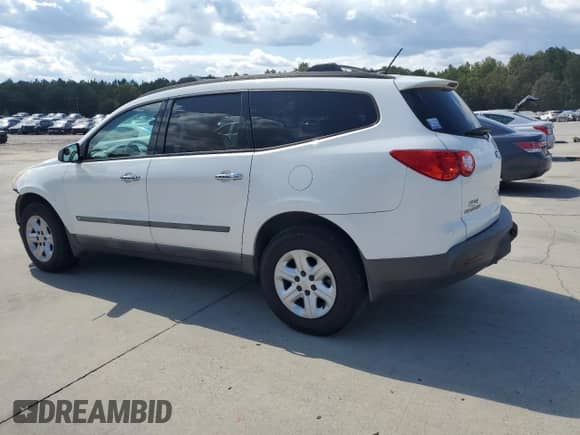 2009 Chevrolet Traverse LS with VIN 1GNER13D19S181120, listed as a Copart auction lot 80111815 with 126,393 mi miles and Salvage title. Bid and sale history available at DreamBid. Image 2.
