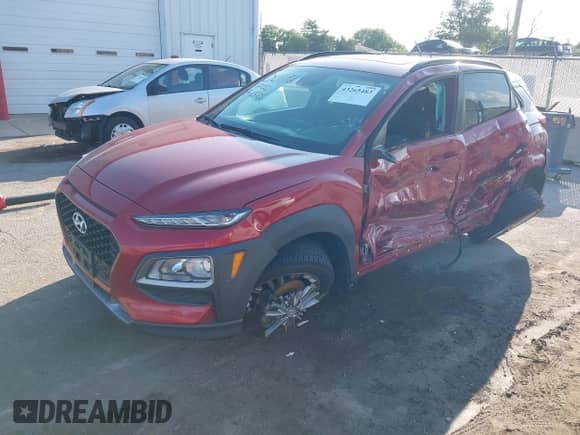 2018 Hyundai Kona SEL with VIN KM8K6CAA8JU086910, listed as a IAAI auction lot 43265483 with 94,323 mi miles and . Bid and sale history available at DreamBid. Image 2.