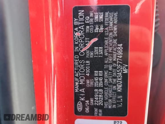 ✅ 2015 Kia Soul + • VIN: KNDJX3A52F7749684 • Lot: 82550785. Wystawiony na Copart z przebiegiem 133 564 mil. Bezpłatny archiwum sprzedaży aukcyjnych z USA i szczegółowy raport historii pojazdu na DreamBid. Zdjęcie 14.