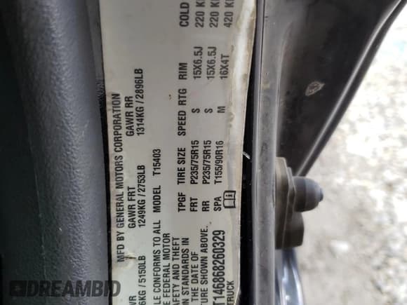 ✅ 2006 Chevrolet Colorado 1LT • VIN: 1GCDT146868260329 • Лот: 62772125. Опубликован ранее на Copart с пробегом 155 036 миль. Бесплатный доступ к архиву аукционных продаж из США и подробный отчёт об истории автомобиля на DreamBid. Изображение 12.