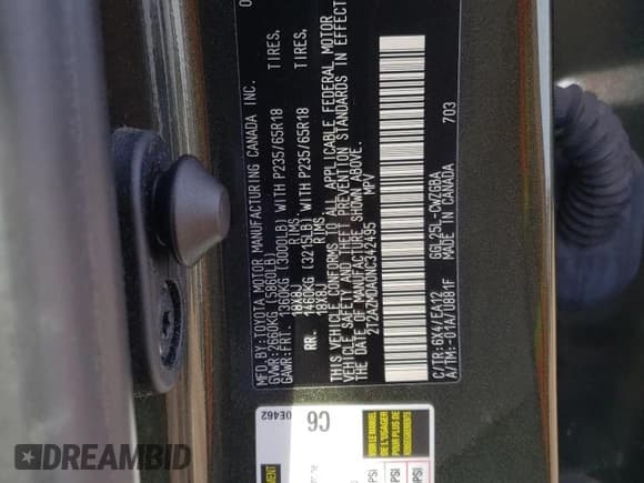 ✅ 2022 Lexus RX 350 • VIN: 2T2AZMDA0NC342495 • Lot: 72047545. Listed on Copart with 27,247 mi. Free auction sales archive from the USA and detailed vehicle history report at DreamBid. Image 12.