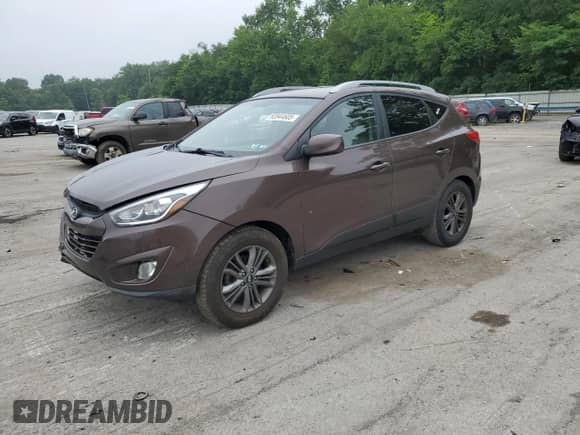 2014 Hyundai Tucson Limited z VIN KM8JUCAG3EU848083, wystawiony jako Copart lot #63944605 z przebiegiem 137 773 mil mil oraz Szkoda całkowita • Salvage title. Historia ofert i sprzedaży dostępna na DreamBid. Obrazek 1.