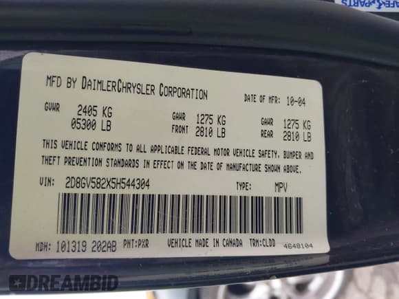 ✅ 2005 Dodge Magnum RT • VIN: 2D8GV582X5H544304 • Lot: 42138995. Listed on IAAI with 204,484 mi. Free auction sales archive from the USA and detailed vehicle history report at DreamBid. Image 9.