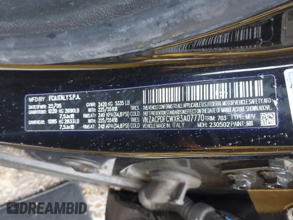 ✅ 2024 Dodge Hornet R/T • VIN: ZACPDFCWXR3A07770 • Lot: 41902494. Listed on IAAI with 8,208 mi. Free auction sales archive from the USA and detailed vehicle history report at DreamBid. Image 9.