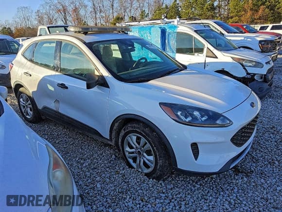 ✅ 2020 Ford Escape S • VIN: 1FMCU0F6XLUB95238 • Lot: 94729195. Listed on Copart with 21,273 mi. Free auction sales archive from the USA and detailed vehicle history report at DreamBid. Image 4.