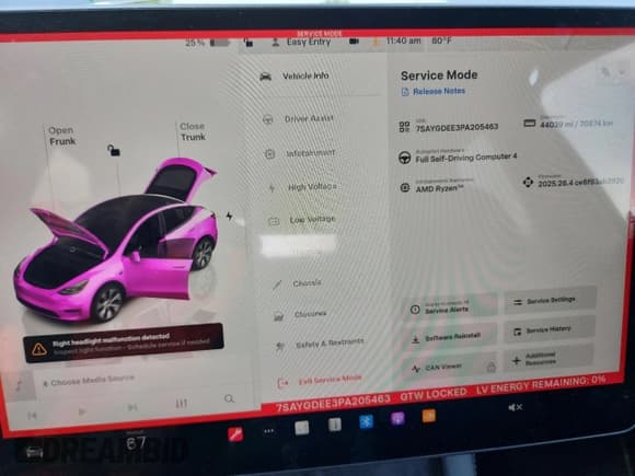 ✅ 2023 Tesla Model Y Long Range • VIN: 7SAYGDEE3PA205463 • Лот: 69103615. Опубликован ранее на Copart с пробегом 44 039 миль. Бесплатный доступ к архиву аукционных продаж из США и подробный отчёт об истории автомобиля на DreamBid. Изображение 9.