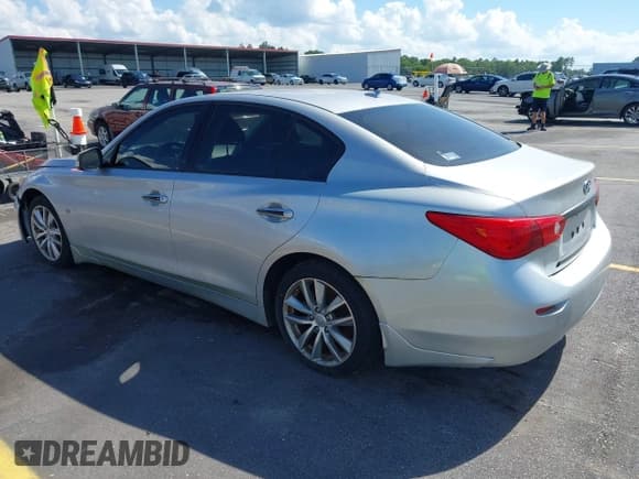 ✅ 2014 Infiniti Q50 • VIN: JN1BV7AP8EM691795 • Lot: 42526313. Listed on IAAI with 112,407 mi. Free auction sales archive from the USA and detailed vehicle history report at DreamBid. Image 3.