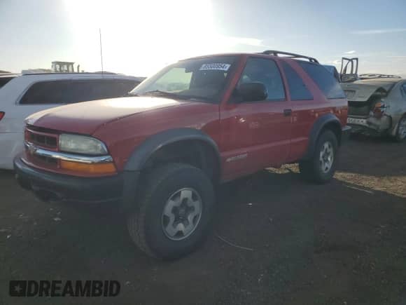 2004 Chevrolet Blazer LS with VIN 1GNCT18X34K141674, listed as a Copart auction lot 85500954 with Not provided miles and Clean title. Bid and sale history available at DreamBid. Image 1.