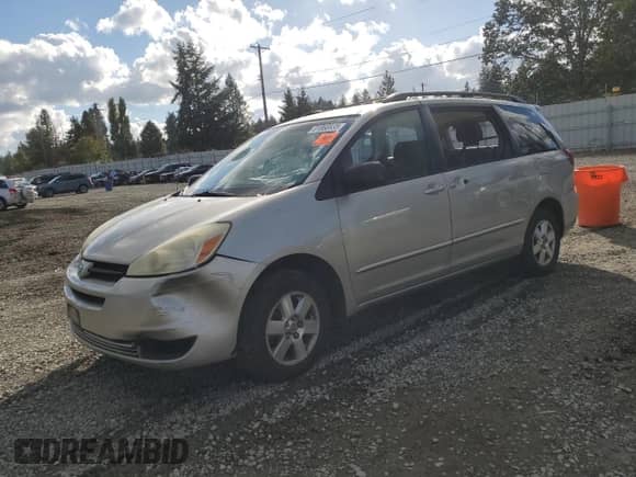 2005 Toyota Sienna LE z VIN 5TDZA23C25S327722, wystawiony jako Copart lot #81860835 z przebiegiem Nie podano mil oraz Szkoda całkowita • Salvage title. Historia ofert i sprzedaży dostępna na DreamBid. Obrazek 1.