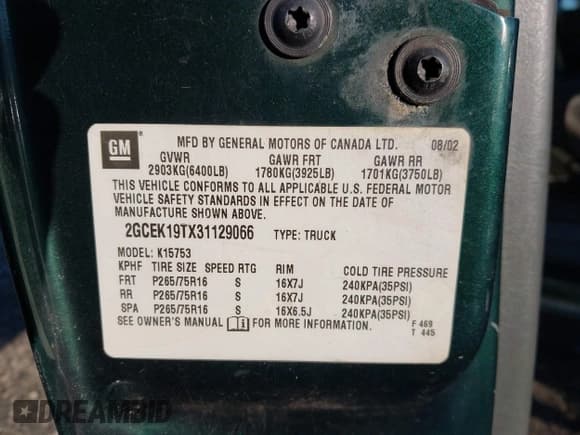 ✅ 2003 Chevrolet Silverado 1500 LS • VIN: 2GCEK19TX31129066 • Лот: 43606696. Опубликован ранее на IAAI с пробегом 99 687 миль. Бесплатный доступ к архиву аукционных продаж из США и подробный отчёт об истории автомобиля на DreamBid. Изображение 9.