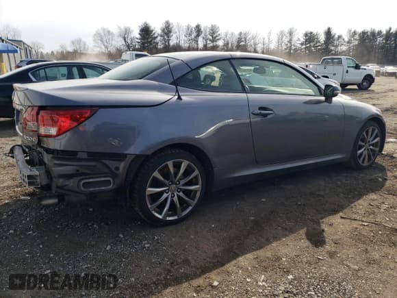 ✅ 2014 Lexus IS 250 C • VIN: JTHFF2C22E2531017 • Lot: 44370555. Listed on Copart with 118,514 mi. Free auction sales archive from the USA and detailed vehicle history report at DreamBid. Image 3.