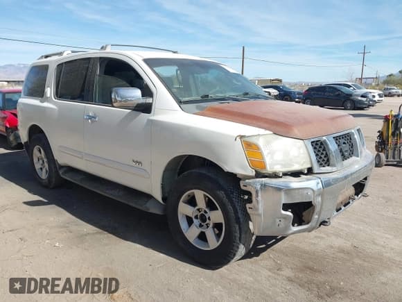 ✅ 2006 Nissan Armada LE • VIN: 5N1AA08B76N726663 • Lot: 41409292. Listed on IAAI with 227,802 mi. Free auction sales archive from the USA and detailed vehicle history report at DreamBid. Image 1.