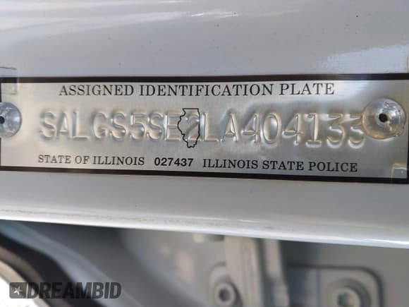 ✅ 2020 Land Rover Range Rover • VIN: SALGS5SE2LA404133 • Lot: 42973630. Listed on IAAI with 127,877 mi. Free auction sales archive from the USA and detailed vehicle history report at DreamBid. Image 9.