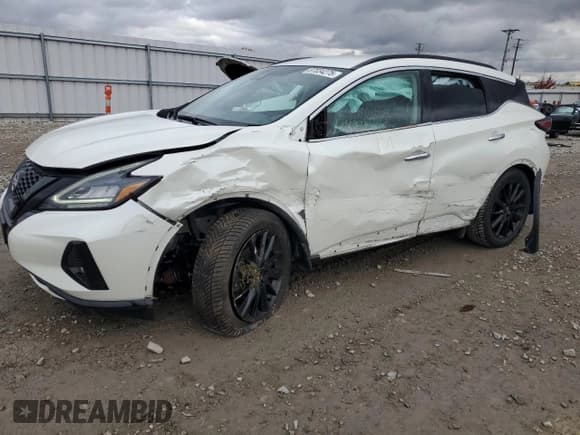 ✅ 2023 Nissan Murano SV • VIN: 5N1AZ2BS9PC119576 • Lot: 87034275. Listed on Copart with 46,540 mi. Free auction sales archive from the USA and detailed vehicle history report at DreamBid. Image 1.