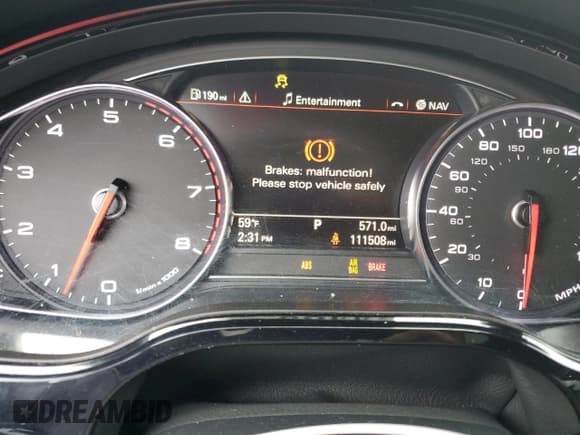 ✅ 2016 Audi A8 Sport • VIN: WAU43AFD3GN011383 • Lot: 44654283. Wystawiony na Copart z przebiegiem 111 508 mil. Bezpłatny archiwum sprzedaży aukcyjnych z USA i szczegółowy raport historii pojazdu na DreamBid. Zdjęcie 9.