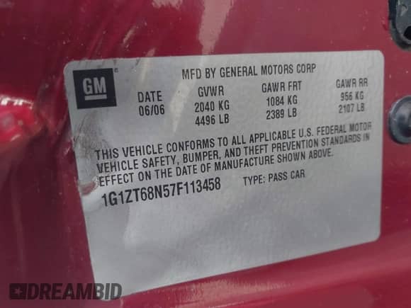 2007 Chevrolet Malibu Maxx LT с VIN 1G1ZT68N57F113458, выставлен на аукционе IAAI как лот 41689091 с пробегом 142 738 миль миль и . История ставок и продаж доступна на DreamBid. Изображение 8.