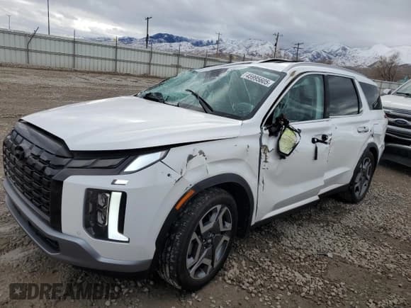 ✅ 2023 Hyundai Palisade Limited • VIN: KM8R5DGE8PU565886 • Лот: 45995605. Опубликован ранее на Copart с пробегом 19 462 миль. Бесплатный доступ к архиву аукционных продаж из США и подробный отчёт об истории автомобиля на DreamBid. Изображение 1.