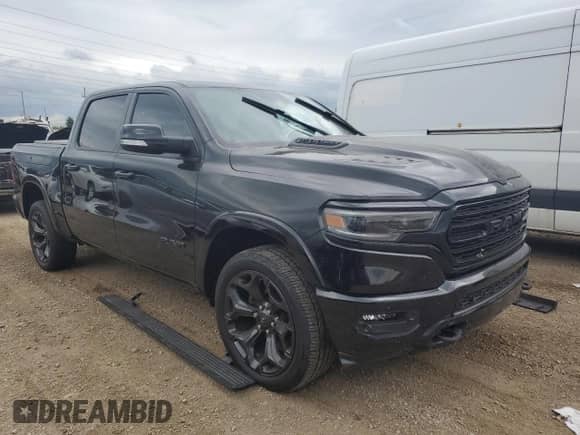 2021 Ram 1500 Limited with VIN 1C6SRFHT8MN672453, listed as a Copart auction lot 66826565 with 45,649 mi miles and Salvage title. Bid and sale history available at DreamBid. Image 4.