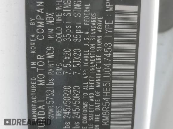 ✅ 2020 Hyundai Palisade Limited • VIN: KM8R54HE5LU047453 • Лот: 77847674. Опубликован ранее на Copart с пробегом 139 363 миль. Бесплатный доступ к архиву аукционных продаж из США и подробный отчёт об истории автомобиля на DreamBid. Изображение 15.