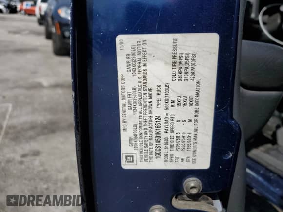 2001 Chevrolet S-10 z VIN 1GCCS14501K166124, wystawiony jako Copart lot #84282665 z przebiegiem 172 996 mil mil oraz Szkoda całkowita • Salvage title. Historia ofert i sprzedaży dostępna na DreamBid. Obrazek 12.