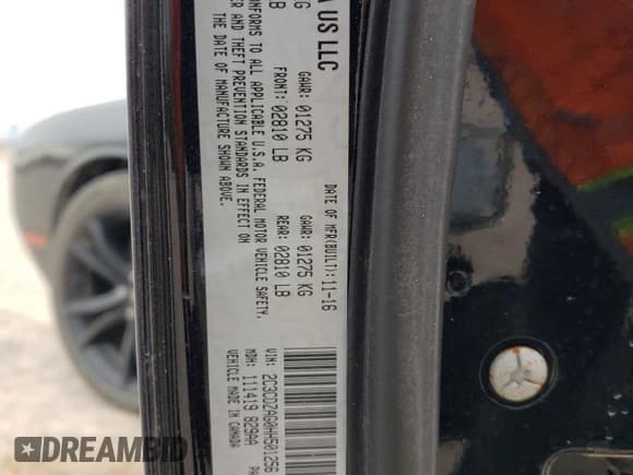 ✅ 2017 Dodge Challenger SXT • VIN: 2C3CDZAG0HH501256 • Lot: 54441284. Wystawiony na Copart z przebiegiem 101 667 mil. Bezpłatny archiwum sprzedaży aukcyjnych z USA i szczegółowy raport historii pojazdu na DreamBid. Zdjęcie 14.