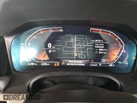 ✅ 2022 BMW 4 Series 430i • VIN: WBA53AP03NCH98007 • Lot: 54243395. Listed on Copart with 36,134 mi. Free auction sales archive from the USA and detailed vehicle history report at DreamBid. Image 9.