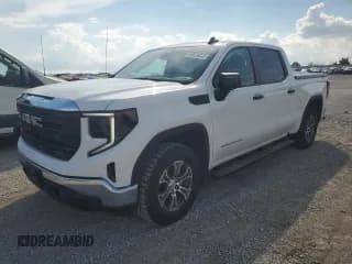 ✅ 2024 GMC Sierra 1500 Pro • VIN: 1GTUUAED7RZ327298 • Lot: 80836635. Listed on Copart with 27,042 mi. Free auction sales archive from the USA and detailed vehicle history report at DreamBid. Image 1.