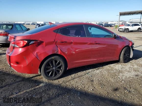 ✅ 2015 Hyundai Elantra SE • VIN: KMHDH4AE6FU412349 • Lot: 86194895. Listed on Copart with 116,149 mi. Free auction sales archive from the USA and detailed vehicle history report at DreamBid. Image 3.