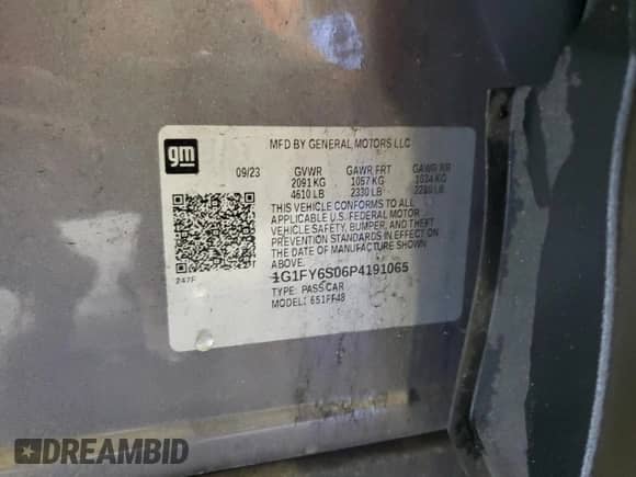 2023 Chevrolet Bolt EUV LT z VIN 1G1FY6S06P4191065, wystawiony jako Copart lot #85339375 z przebiegiem 30 220 mil mil oraz Szkoda całkowita • Salvage title. Historia ofert i sprzedaży dostępna na DreamBid. Obrazek 14.