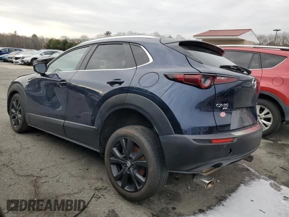 ✅ 2022 Mazda CX-30 2.5 Turbo • VIN: 3MVDMBAY5NM447836 • Lot: 87030384. Listed on Copart with 38,008 mi. Free auction sales archive from the USA and detailed vehicle history report at DreamBid. Image 2.