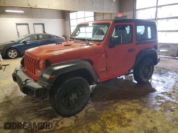 ✅ 2018 Jeep Wrangler Sport S • VIN: 1C4GJXAG6JW179854 • Lot: 47454665. Listed on Copart with 53,011 mi. Free auction sales archive from the USA and detailed vehicle history report at DreamBid. Image 1.