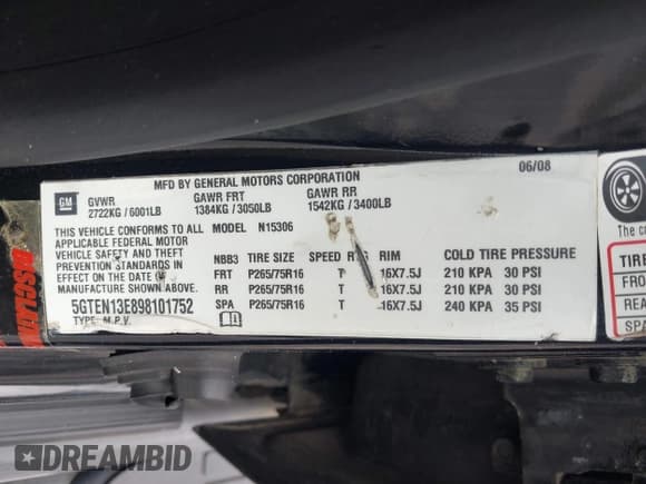 ✅ 2009 Hummer H3 Luxury • VIN: 5GTEN13E898101752 • Лот: 42729292. Опубликован ранее на IAAI с пробегом 124 491 миль. Бесплатный доступ к архиву аукционных продаж из США и подробный отчёт об истории автомобиля на DreamBid. Изображение 9.