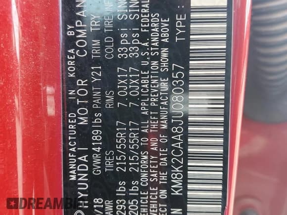 ✅ 2018 Hyundai Kona SEL • VIN: KM8K2CAA8JU080357 • Лот: 70097254. Опубликован ранее на Copart с пробегом 131 872 миль. Бесплатный доступ к архиву аукционных продаж из США и подробный отчёт об истории автомобиля на DreamBid. Изображение 15.