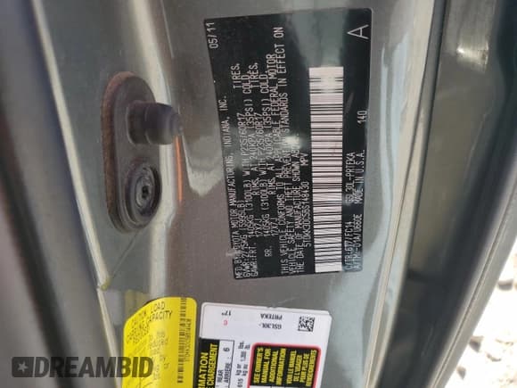 ✅ 2011 Toyota Sienna LE • VIN: 5TDKK3DC5BS148430 • Lot: 90360255. Wystawiony na Copart z przebiegiem 198 741 mil. Bezpłatny archiwum sprzedaży aukcyjnych z USA i szczegółowy raport historii pojazdu na DreamBid. Zdjęcie 12.