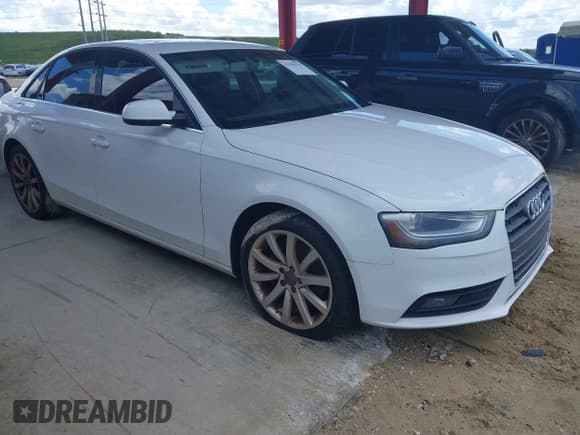 ✅ 2013 Audi A4 Premium • VIN: WAUAFAFL4DN046673 • Lot: 43356378. Listed on IAAI with 150,286 mi. Free auction sales archive from the USA and detailed vehicle history report at DreamBid. Image 1.