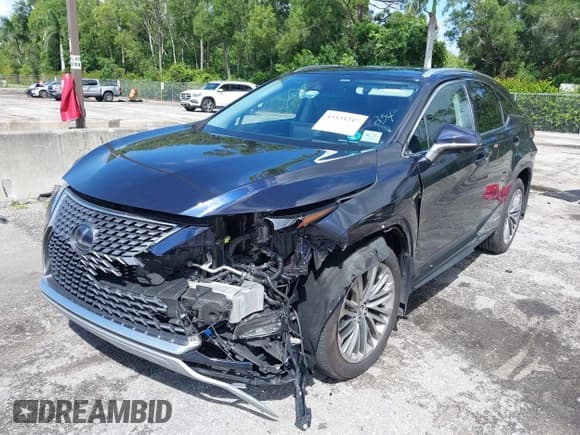 ✅ 2022 Lexus RX 450h • VIN: 2T2JGMDA0NC072254 • Lot: 43335247. Listed on IAAI with 49,149 mi. Free auction sales archive from the USA and detailed vehicle history report at DreamBid. Image 2.