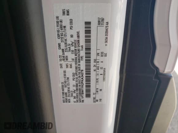 ✅ 2023 Ford E-Transit Cargo • VIN: 1FTBW1YK2PKA34278 • Lot: 70007844. Wystawiony na Copart z przebiegiem 42 896 mil. Bezpłatny archiwum sprzedaży aukcyjnych z USA i szczegółowy raport historii pojazdu na DreamBid. Zdjęcie 13.