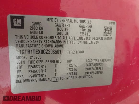 ✅ 2012 GMC Sierra 1500 Work Truck • VIN: 1GTR1TEX0CZ203501 • Лот: 42391177. Опубликован ранее на IAAI с пробегом 256 214 миль. Бесплатный доступ к архиву аукционных продаж из США и подробный отчёт об истории автомобиля на DreamBid. Изображение 9.