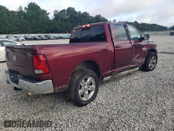 2019 Ram 1500 Big Horn with VIN 1C6RR6TT5KS722214, listed as a Copart auction lot 68474355 with 107,872 mi miles and Salvage title. Bid and sale history available at DreamBid. Image 3.