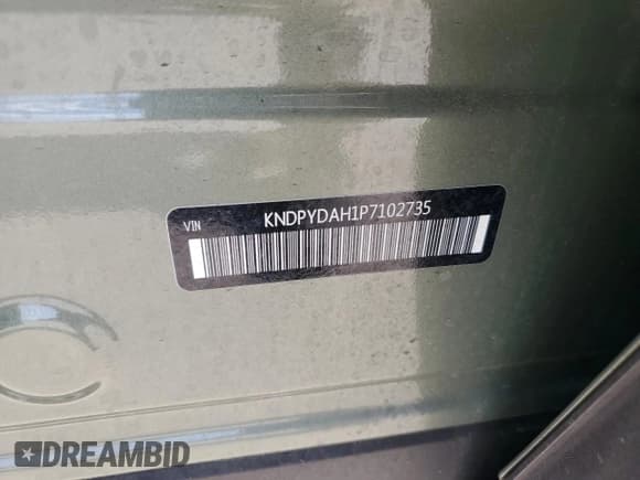 ✅ 2023 Kia Sportage X-Line • VIN: KNDPYDAH1P7102735 • Lot: 58171615. Listed on Copart with 22,674 mi. Free auction sales archive from the USA and detailed vehicle history report at DreamBid. Image 14.