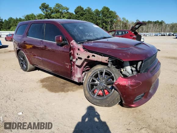 2018 Dodge Durango SRT z VIN 1C4SDJGJ0JC386601, wystawiony jako Copart lot #69832315 z przebiegiem 148 804 mil mil oraz Czysty tytuł • Clean title. Historia ofert i sprzedaży dostępna na DreamBid. Obrazek 4.