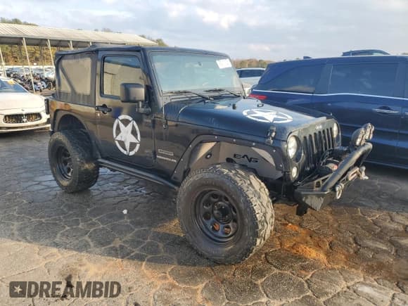✅ 2015 Jeep Wrangler Sport • VIN: 1C4AJWAG3FL556178 • Lot: 93411105. Listed on Copart with 136,182 mi. Free auction sales archive from the USA and detailed vehicle history report at DreamBid. Image 4.