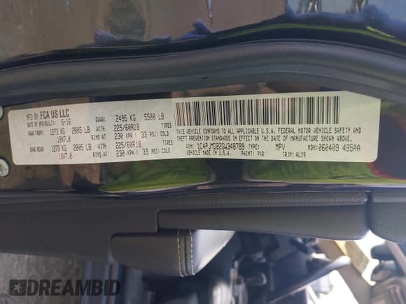 ✅ 2016 Jeep Cherokee Limited • VIN: 1C4PJMDB2GW348789 • Lot: 42417564. Wystawiony na IAAI z przebiegiem Nie podano. Bezpłatny archiwum sprzedaży aukcyjnych z USA i szczegółowy raport historii pojazdu na DreamBid. Zdjęcie 9.