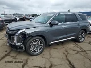 ✅ 2024 Hyundai Palisade Limited • VIN: KM8R5DGE4RU745885 • Лот: 65429024. Опубликован ранее на Copart с пробегом 2 706 миль. Бесплатный доступ к архиву аукционных продаж из США и подробный отчёт об истории автомобиля на DreamBid. Изображение 1.