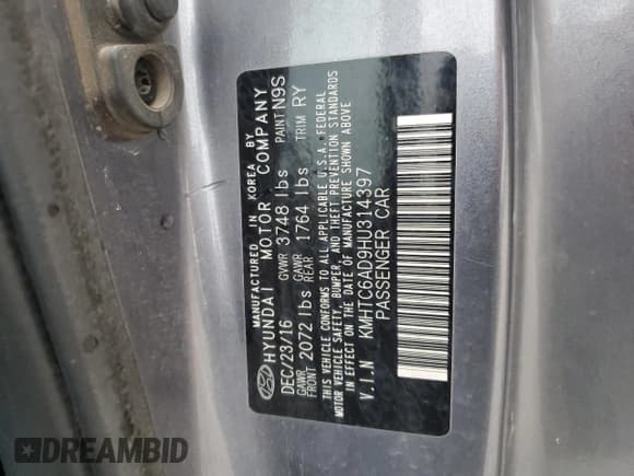 ✅ 2017 Hyundai Veloster Value Edition • VIN: KMHTC6AD9HU314397 • Lot: 81975354. Listed on Copart with 157,579 mi. Free auction sales archive from the USA and detailed vehicle history report at DreamBid. Image 12.