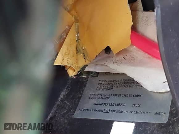 2010 Chevrolet Silverado 1500 LT with VIN 3GCRCSEA1AG145220, listed as a IAAI auction lot 41435171 with 292,991 mi miles and . Bid and sale history available at DreamBid. Image 9.