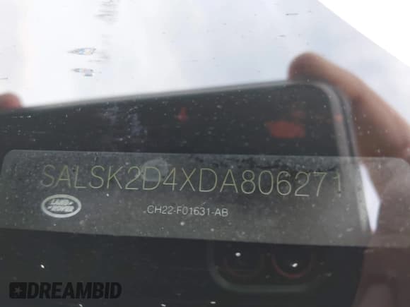 ✅ 2013 Land Rover Range Rover Sport HSE Lux • VIN: SALSK2D4XDA806271 • Lot: 43260795. Listed on IAAI with 101,452 mi. Free auction sales archive from the USA and detailed vehicle history report at DreamBid. Image 9.