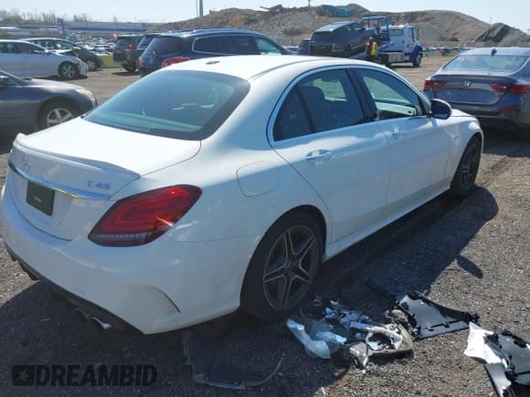 ✅ 2020 Mercedes-Benz C 43 AMG • VIN: W1KWF6EB3LR597270 • Lot: 41902543. Wystawiony na IAAI z przebiegiem 37 372 mil. Bezpłatny archiwum sprzedaży aukcyjnych z USA i szczegółowy raport historii pojazdu na DreamBid. Zdjęcie 4.