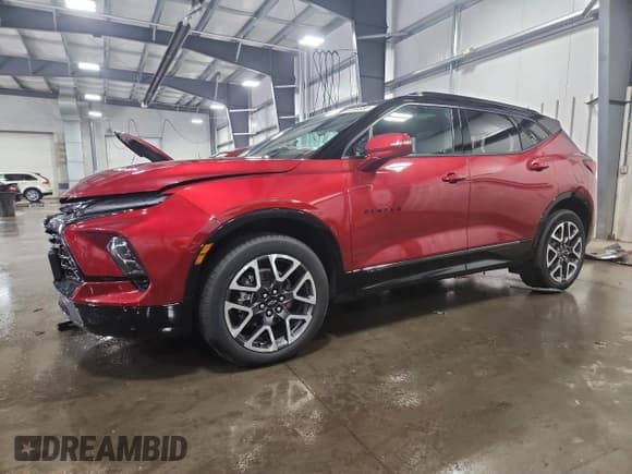 ✅ 2024 Chevrolet Blazer RS • VIN: 3GNKBKRS7RS129921 • Lot: 67390955. Wystawiony na Copart z przebiegiem 14 129 mil. Bezpłatny archiwum sprzedaży aukcyjnych z USA i szczegółowy raport historii pojazdu na DreamBid. Zdjęcie 1.