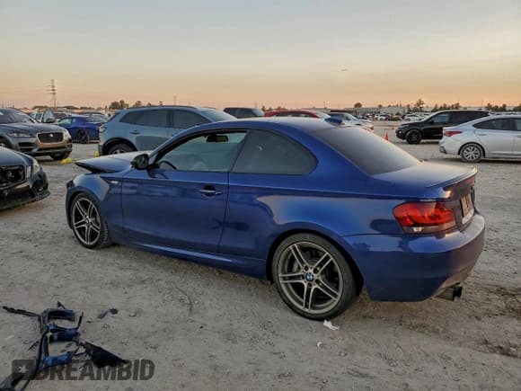 ✅ 2013 BMW 1 Series 135i • VIN: WBAUC9C55DVY60132 • Lot: 96895765. Listed on Copart with Not provided. Free auction sales archive from the USA and detailed vehicle history report at DreamBid. Image 2.